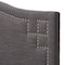 Baxton Studio Aubrey Modern Dark Grey Upholstered Queen Size Headboard 124-6856 - alternate 3